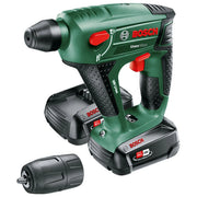 Bosch 0603952327 Uneo Maxx Martello Perforatore 3 in 1 SDS Quick 18 V 2 Batterie 2.5 Ah 0.6 J colore Nero