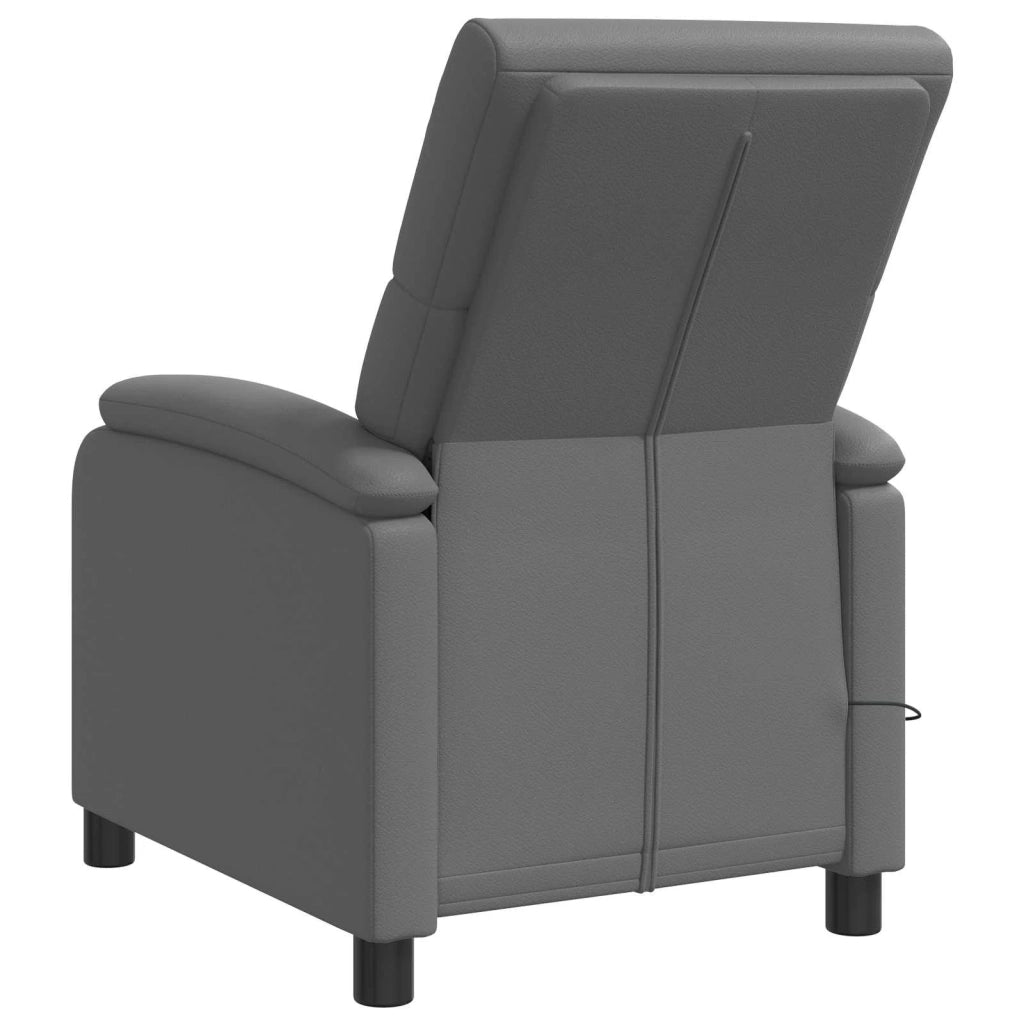 Divano Sedia-Poltrona Massaggiante Grigio Similpelle 726937