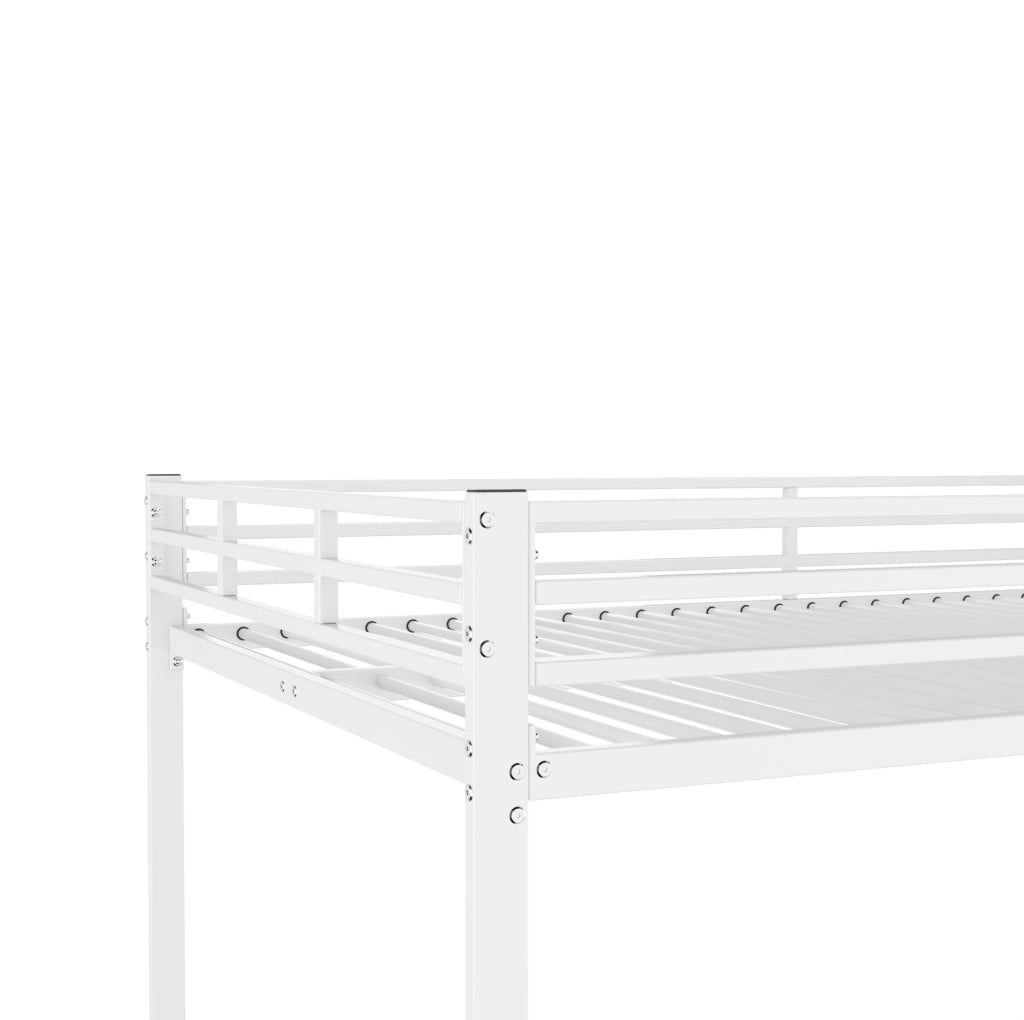 Letto a castello in metallo bianco 140 x 200 cm