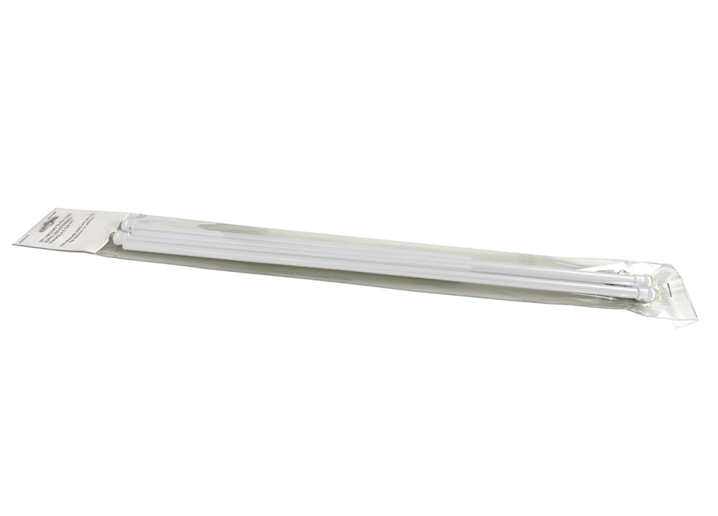 Bacchette Tende A Pressione Bastone Tenda Estensibile Astina Con Molla - 40-60 - Bianco