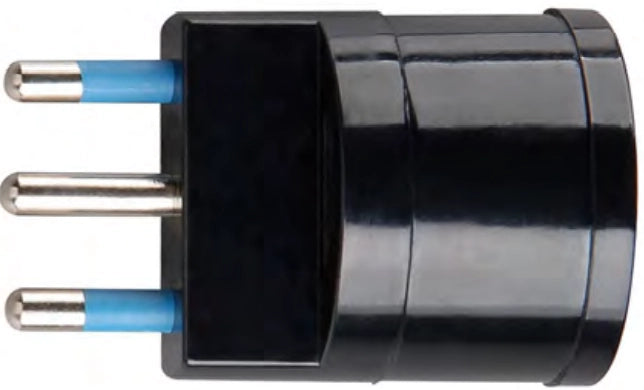Adattatore schuko nero 16 ampere ecova