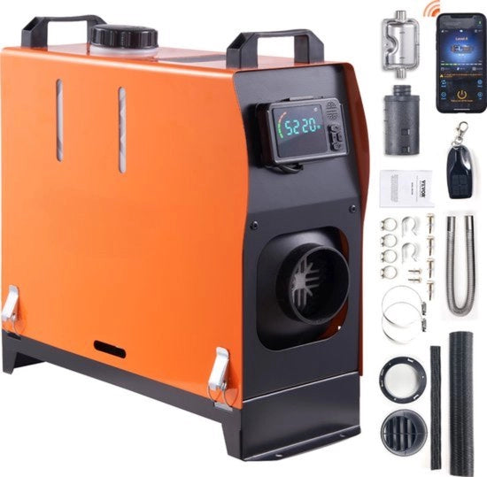 Schermo LCD - Bluetooth - Cappa di riscaldamento - 5KW - Cappa diesel - Riscaldamento automatico