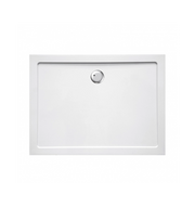 Piatto doccia ribassato 80x120 cm EASYFLAT resina H3.5 cm MONACO Bianco