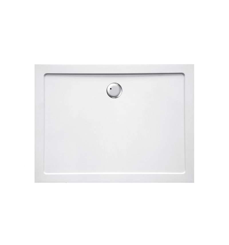 Piatto doccia ribassato 80x120 cm EASYFLAT resina H3.5 cm MONACO Bianco