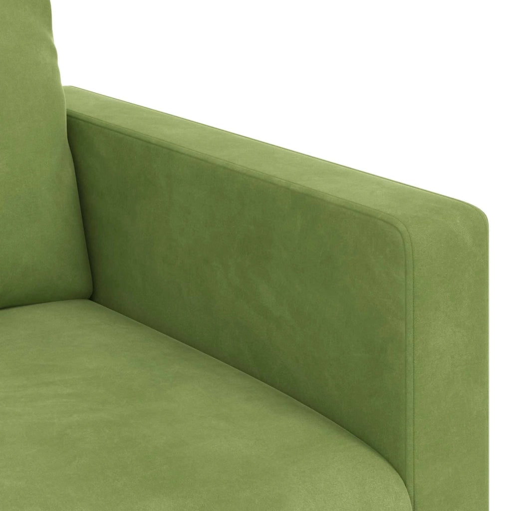 Set di divani 2 pcs Verde chiaro 138 x 78 x 80 cm Velluto 3407510