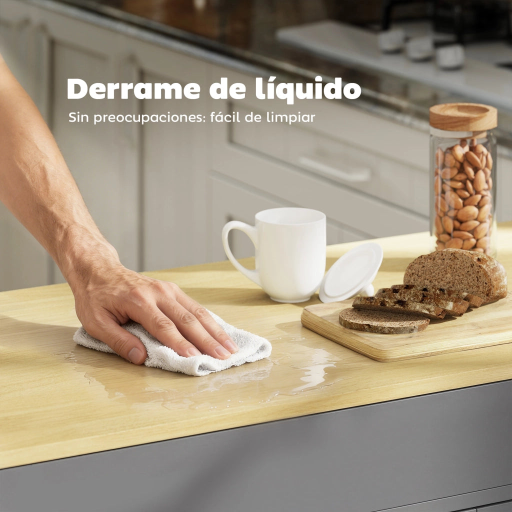 Isola Cucina con Ruote ¨C Zephmum ¨C Grigio