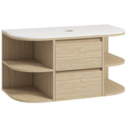 Mobile Sottolavabo Sospeso con Cassetti e Ripiani ¨C Minimal ¨C Marrone