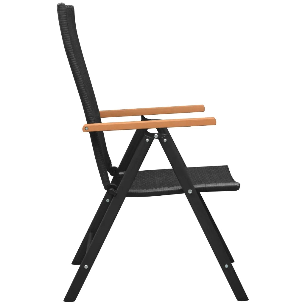 Set da Pranzo da Giardino 9 pz Nero e Marrone 3060075