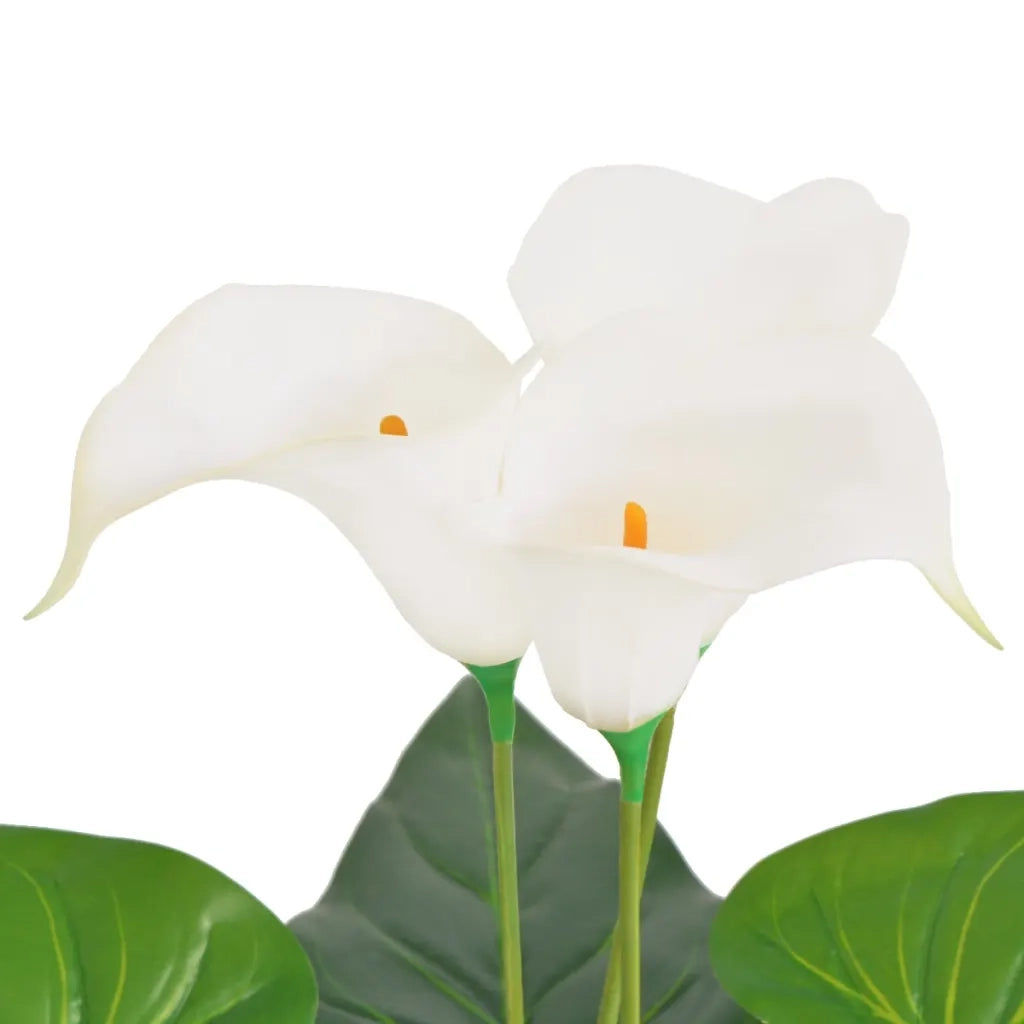 Calla Lily Artificiale con Vaso 45 cm Bianca 244443