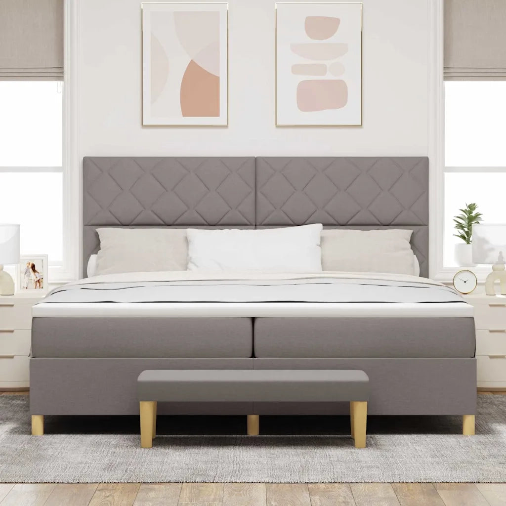 Letto a molle con materasso Talpa 200 x 200 cm Tessuto