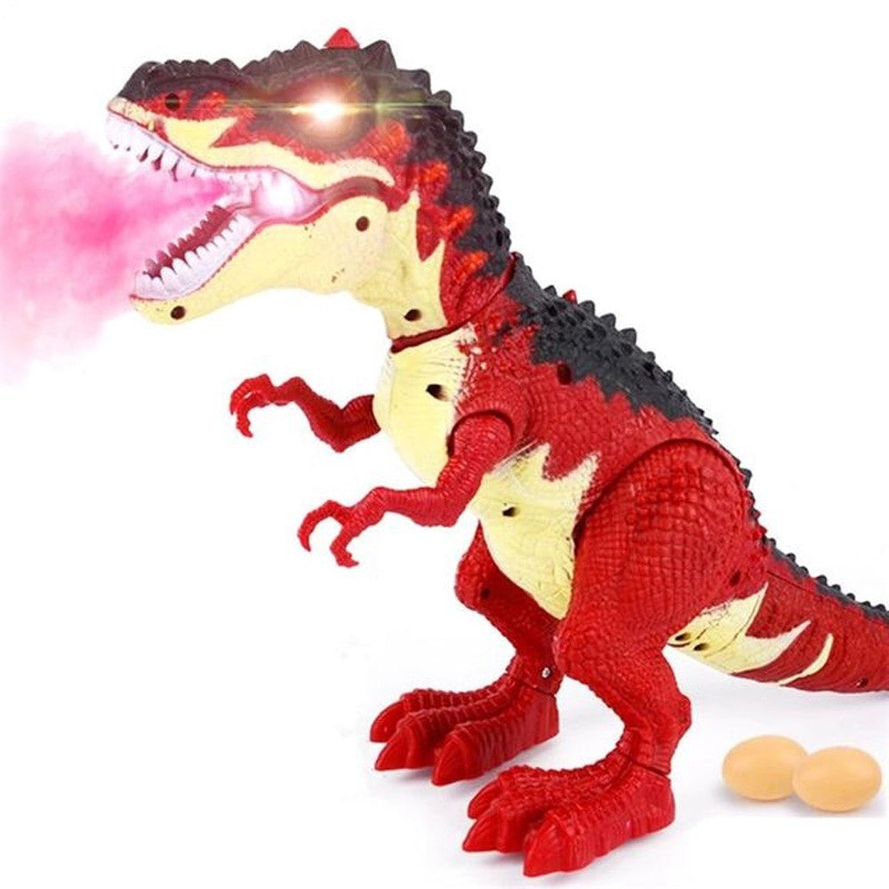 Trade Shop - Dinosauro T Rex Gigante Con Suono, Luci, Cammina Giocattolo Bambini Depone Uova -