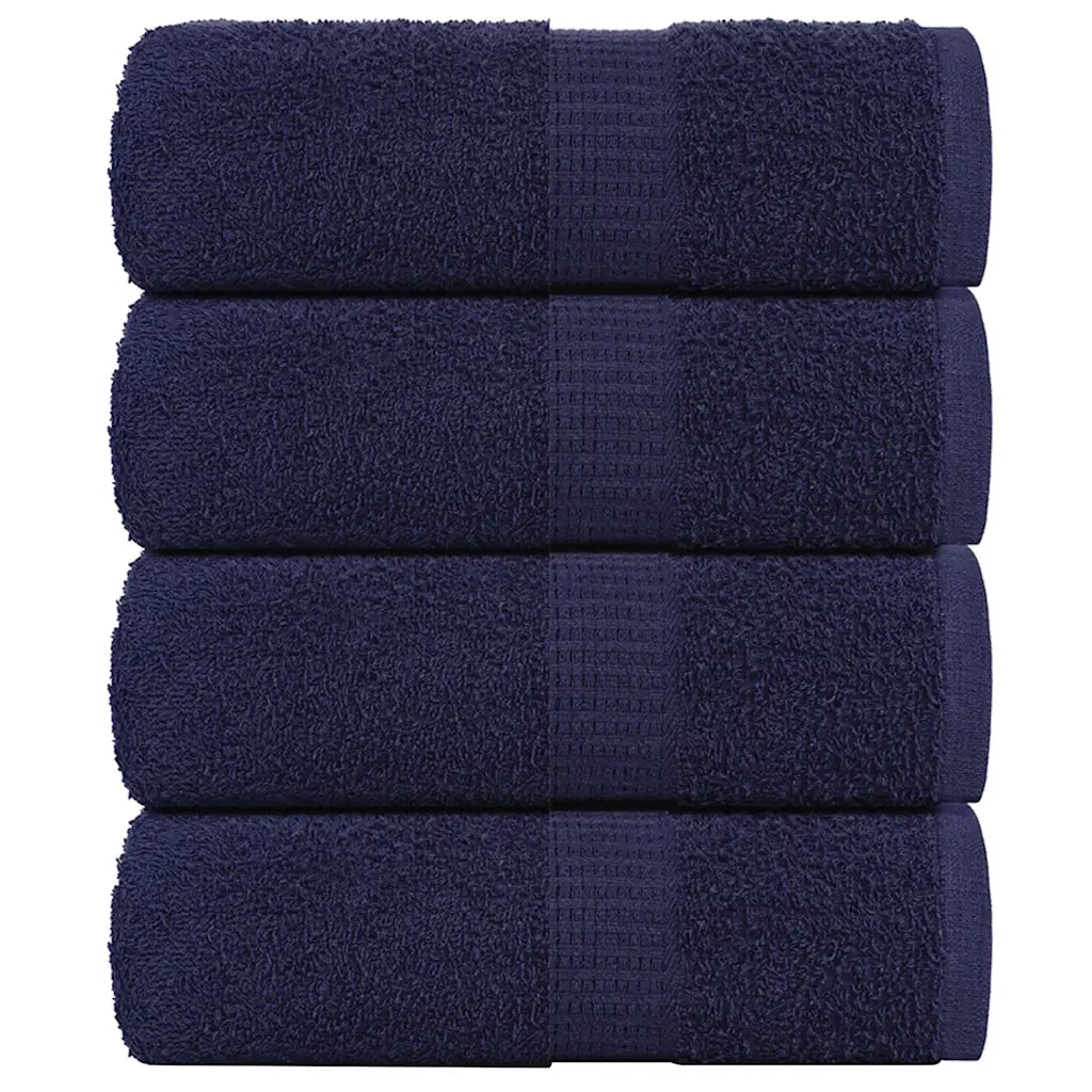Asciugamani per ospiti FROGN 4 pz Blu navy 30x50 cm 360 g/m² 136780