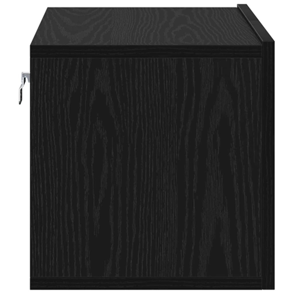 Set mobile TV 2 pz | Armadietto TV | Mobile Porta TV Nero 60 x 30 x 30 cm Legno multistrato
