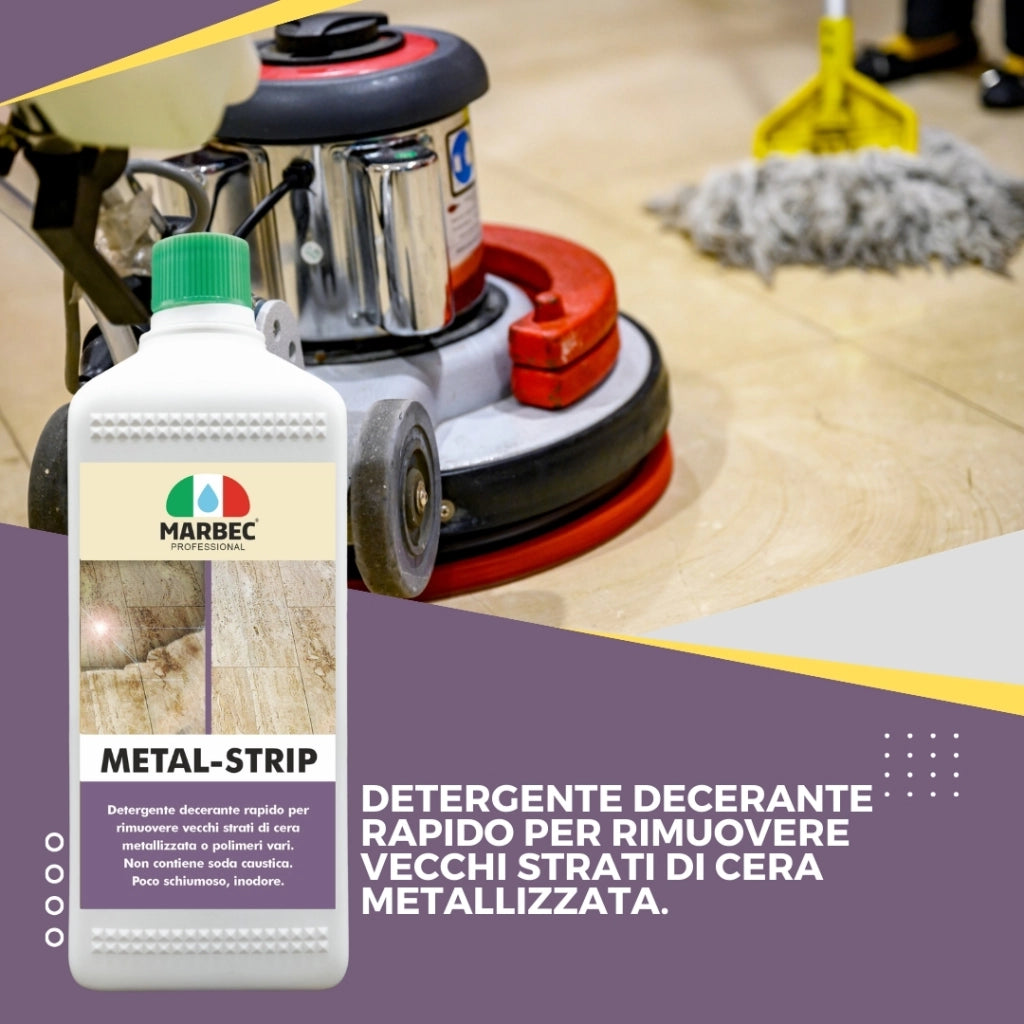 Detergente sgrassante professionale METAL-STRIP   1LTx6Pz