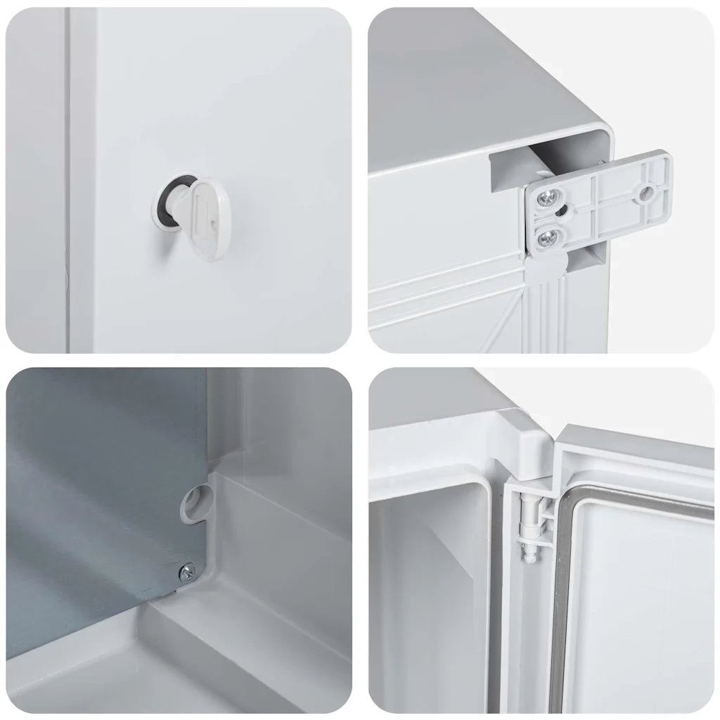 Armadio di Controllo Grigio 37 x 19,5 x 40 cm Plastica ABS CFW5109865