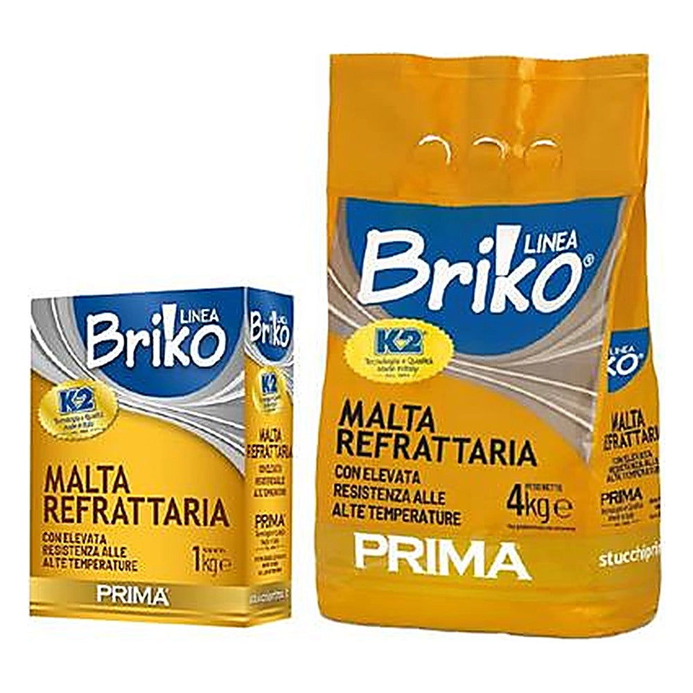 Malta refrattaria briko 1 kg per caminetti e stufe