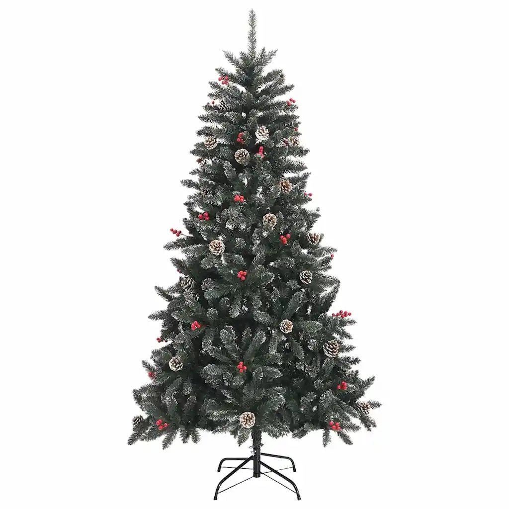 Albero di Natale artificiale con 300 LED Verde 210 cm 3395890