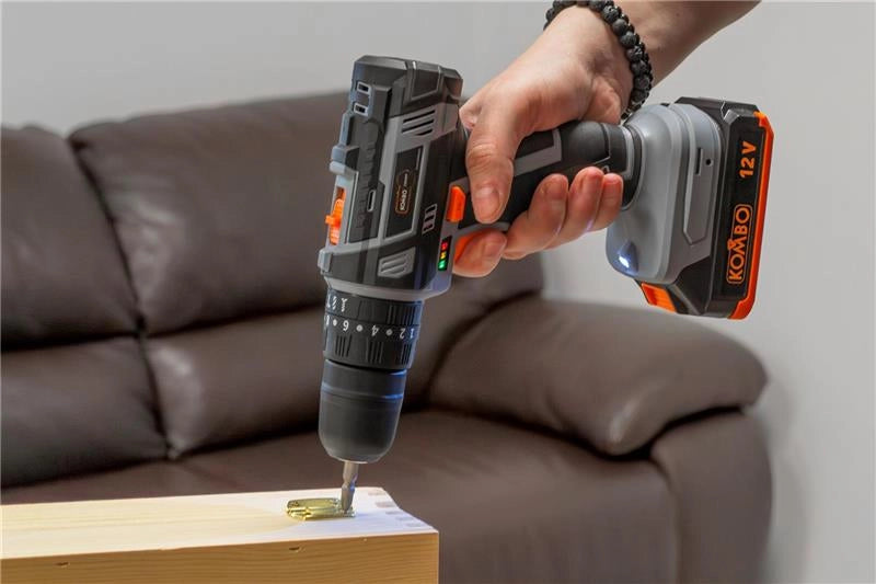 KOMBO TRAPANO CORDLESS A PERCUSSIONE 12V CON BATTERIA 2.0AH