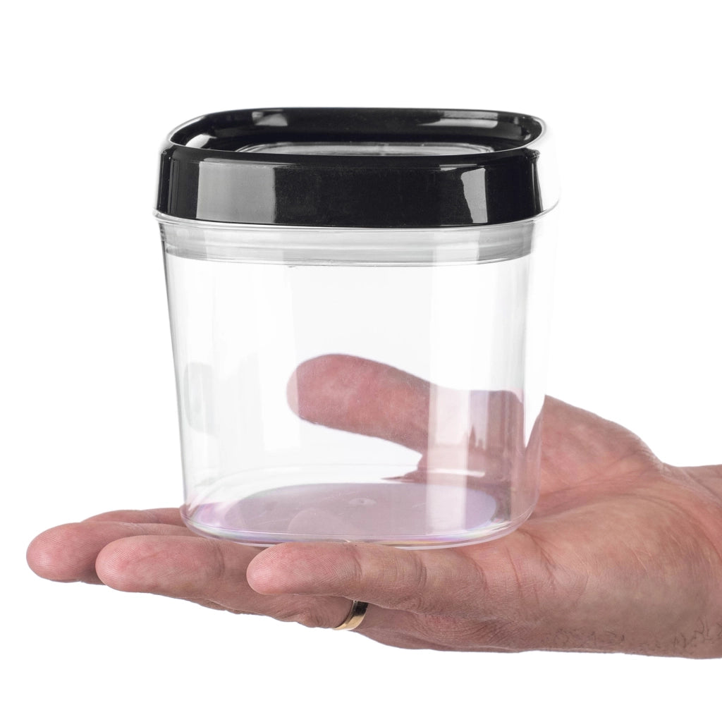 Contenitore per alimenti KADAX per spezie e prodotti sfusi con coperchio, 0,6 l, in plastica.