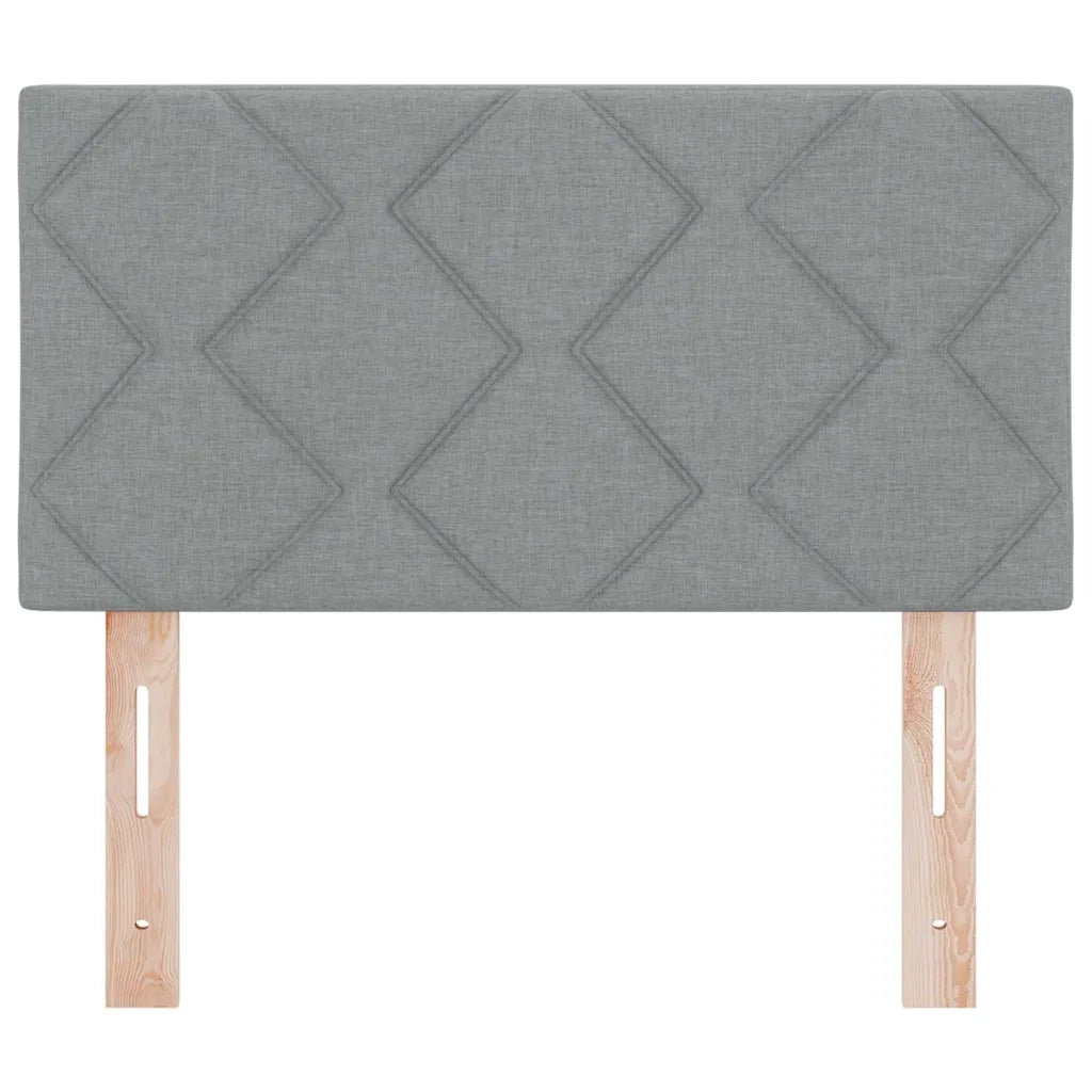 Testiera | Testata LED Grigio chiaro 80 cm Tessuto
