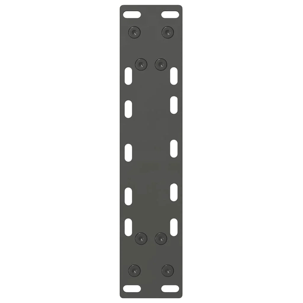 Set di 2 gambe per consolle regolabili e robuste 28 x 72-73 cm estetica moderna acciaio antracite 02_0057534