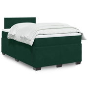 Giroletto a Molle con Materasso Verde Scuro 120x190 cm Velluto 3286255