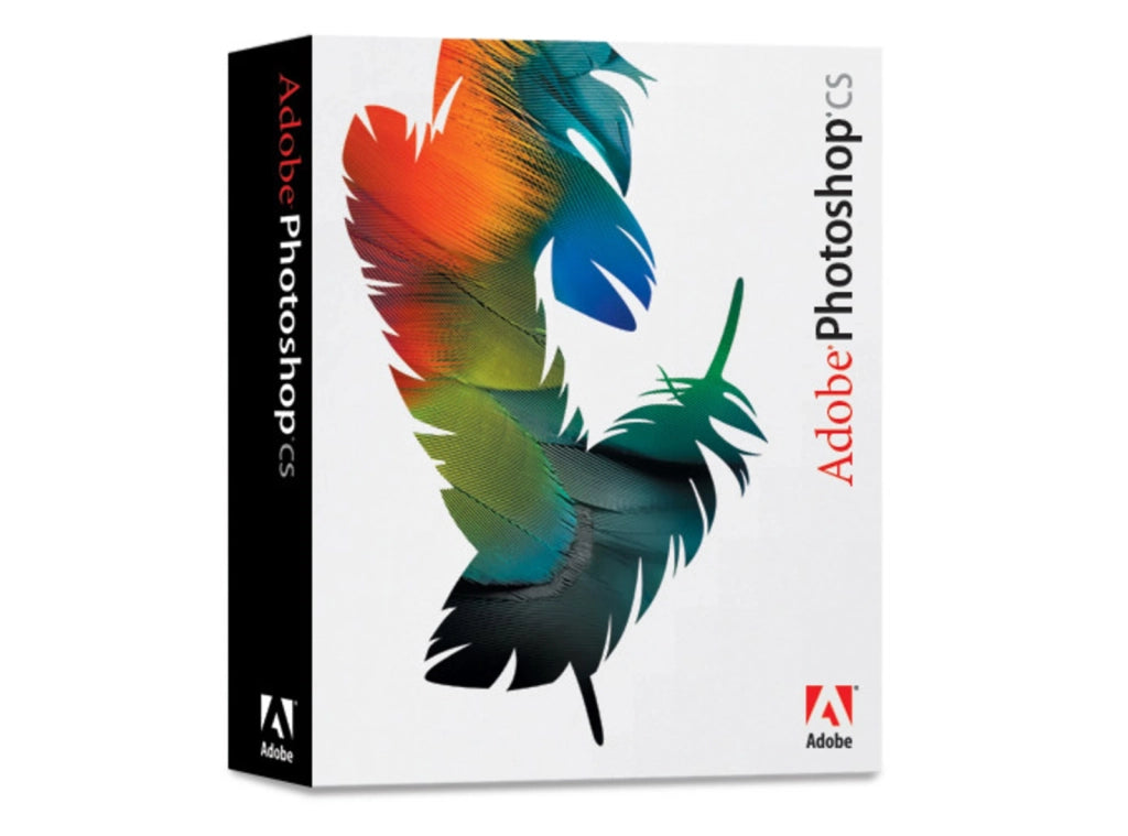 Adobe Photoshop CS Software Originale in Box con CD-ROM di Installazione e Codici Seriali Inclusi - Usato