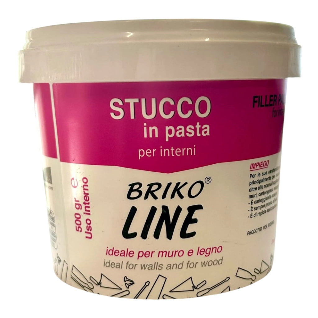 Stucco in Pasta Pronto all'Uso per Legno e Muro - Bianco - 500gr