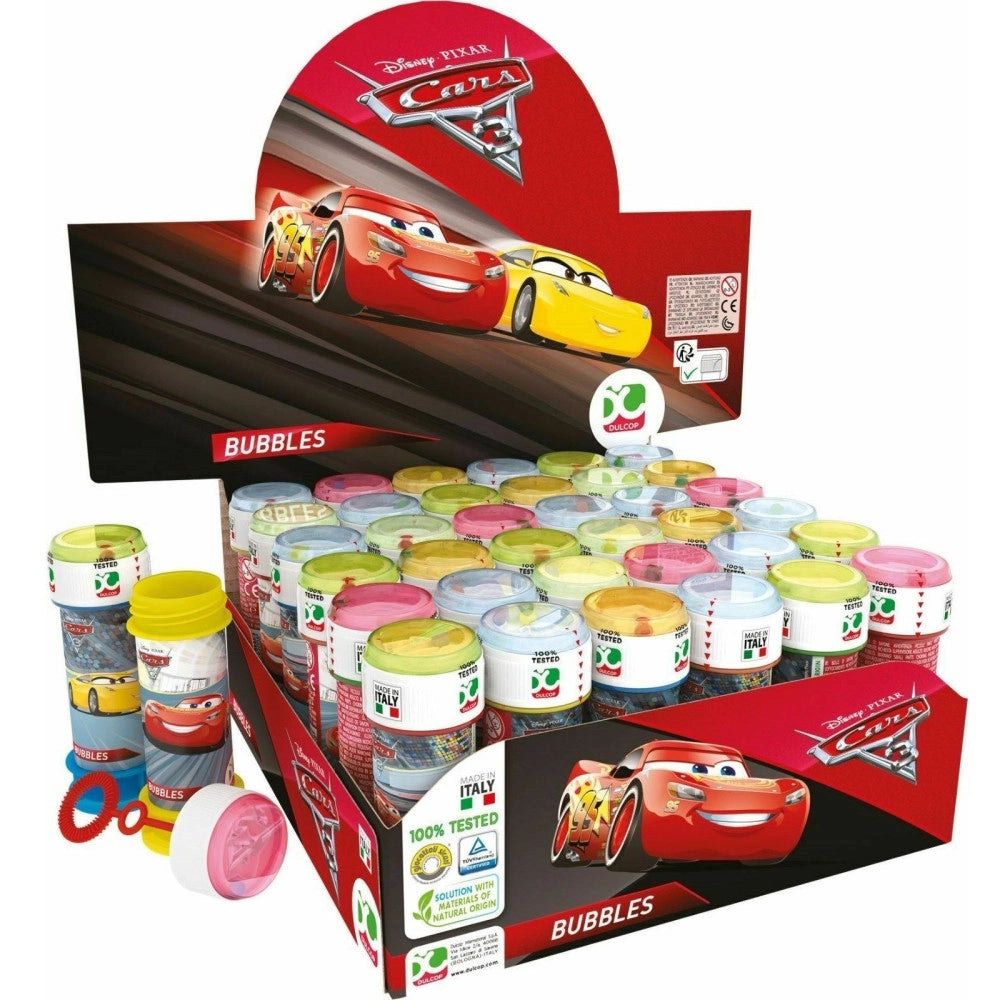 Trade Shop - Bolle Di Sapone Cars Confezione 36 Pz Flacone 60 Ml Gadget Party -