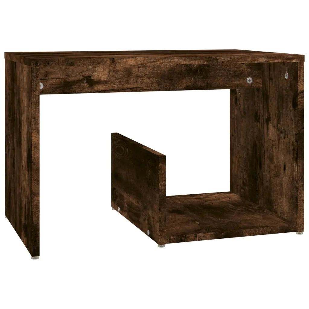 Tavolino-Tavolino da soggiorno-Tavolo Rovere Fumo 59x36x38 cm in Legno Multistrato