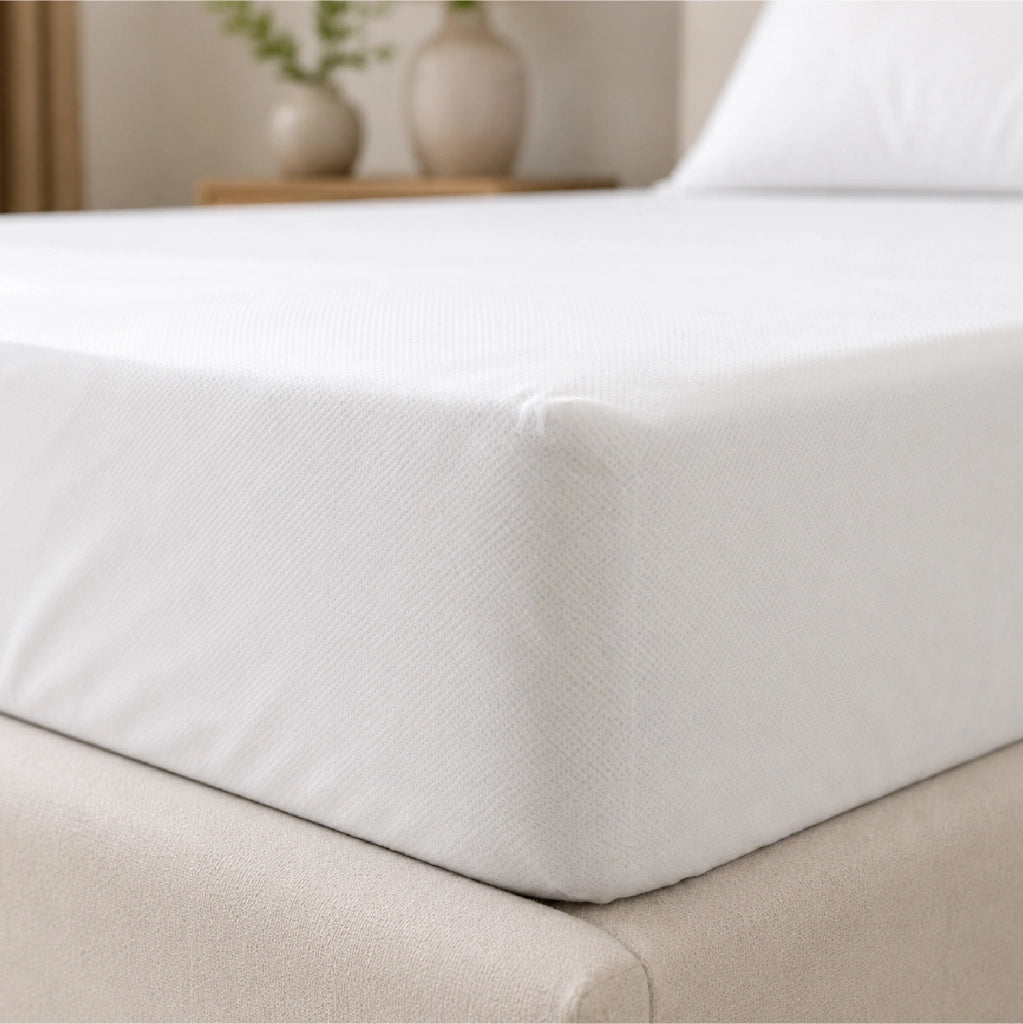 10 Pezzi Coprimaterasso Matrimoniale Usa e Getta con Angoli ed Elastico, Protezione Semimpermeabile per Materasso, Copertura Monouso per Casa, B&B, Hotel e Strutture Ricettive