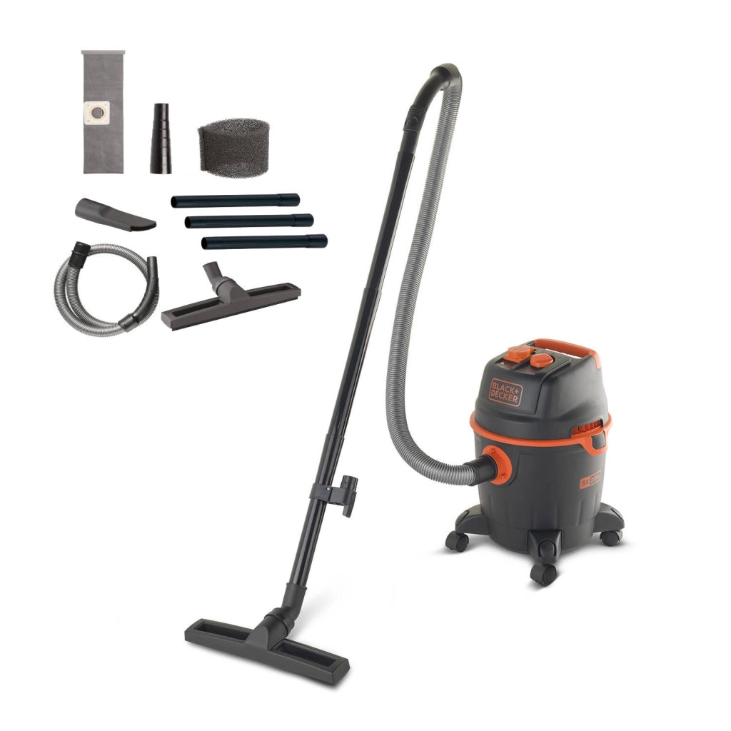Aspiratore Solidi e Liquidi BLACK+DECKER BXVC20PTE  (Potenza assorbita  1200 W, Capacità fusto 20 l)