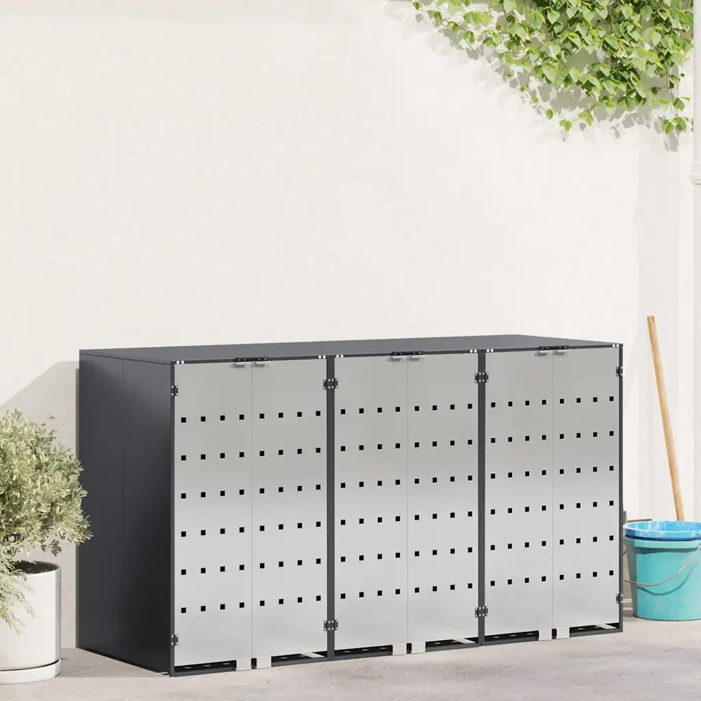 Contenitore per Rifiuti per 3 Bidoni 340 x 77.5 x 115.5 cm 3394779