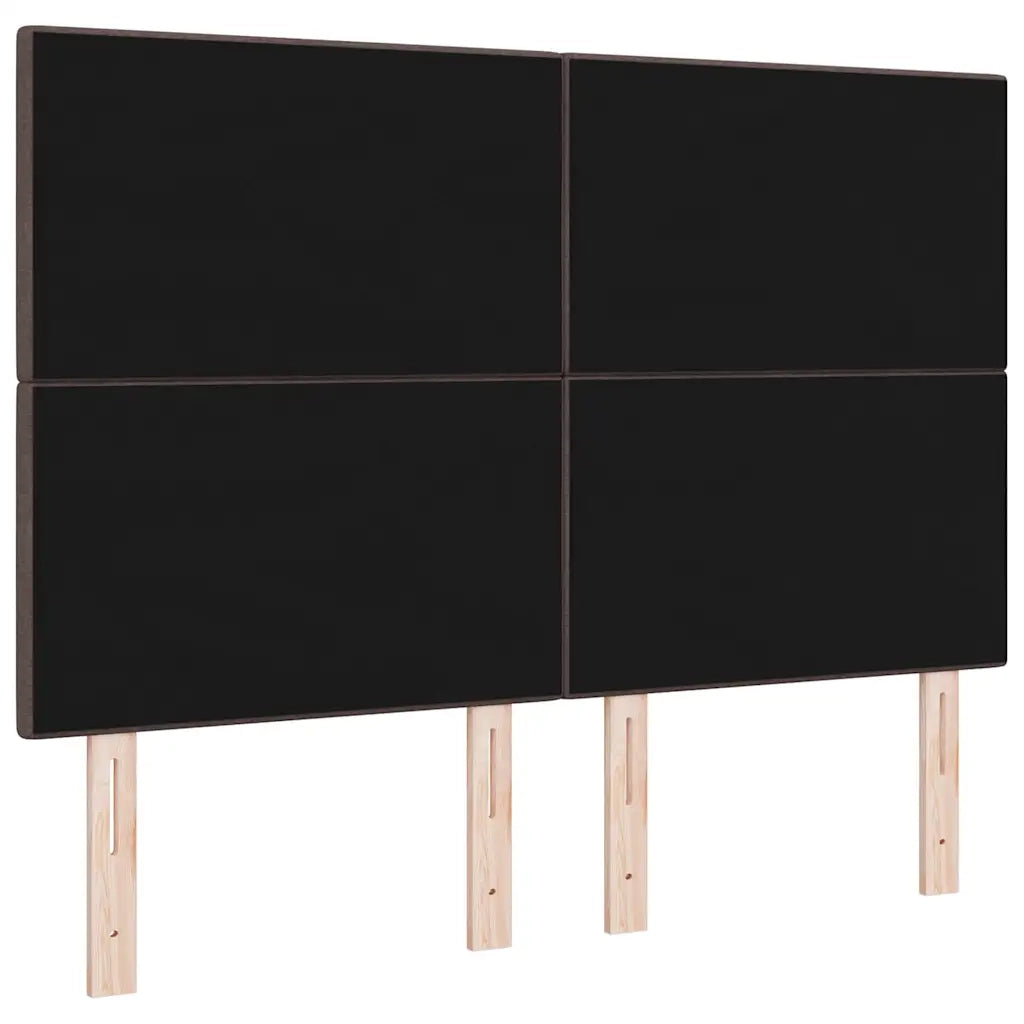 Testiera LED con strisce LED Marrone Scuro 160 cm Tessuto 3338439