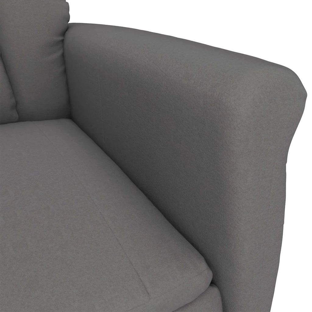 poltrona Grigio scuro Microfibra 348402