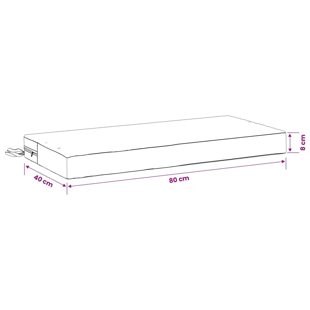 Cuscini per Panchina a 2 Pezzi SOEST 2 pz 100% Poliestere 949601