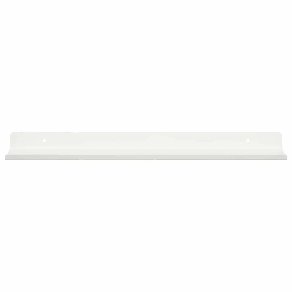 2 pz Mensola | Ripiano | Scaffale sospesa Bianco 40 x 8,5 x 2,5 cm Acciaio