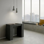 Consolle allungabile 90x48/308 cm Basic antracite spatolato