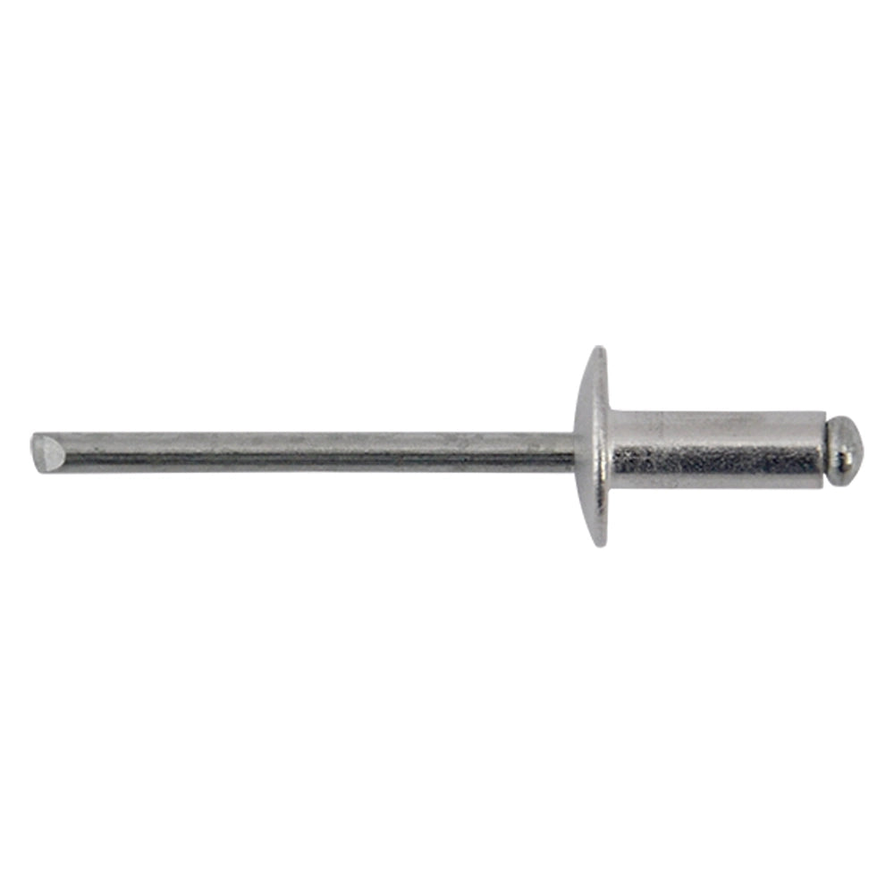 RIVETTO A STRAPPO IN ALLUMINIO 4,8 x 20 - Ø testa 14 cf. 25 pz  - Blister Koncreto