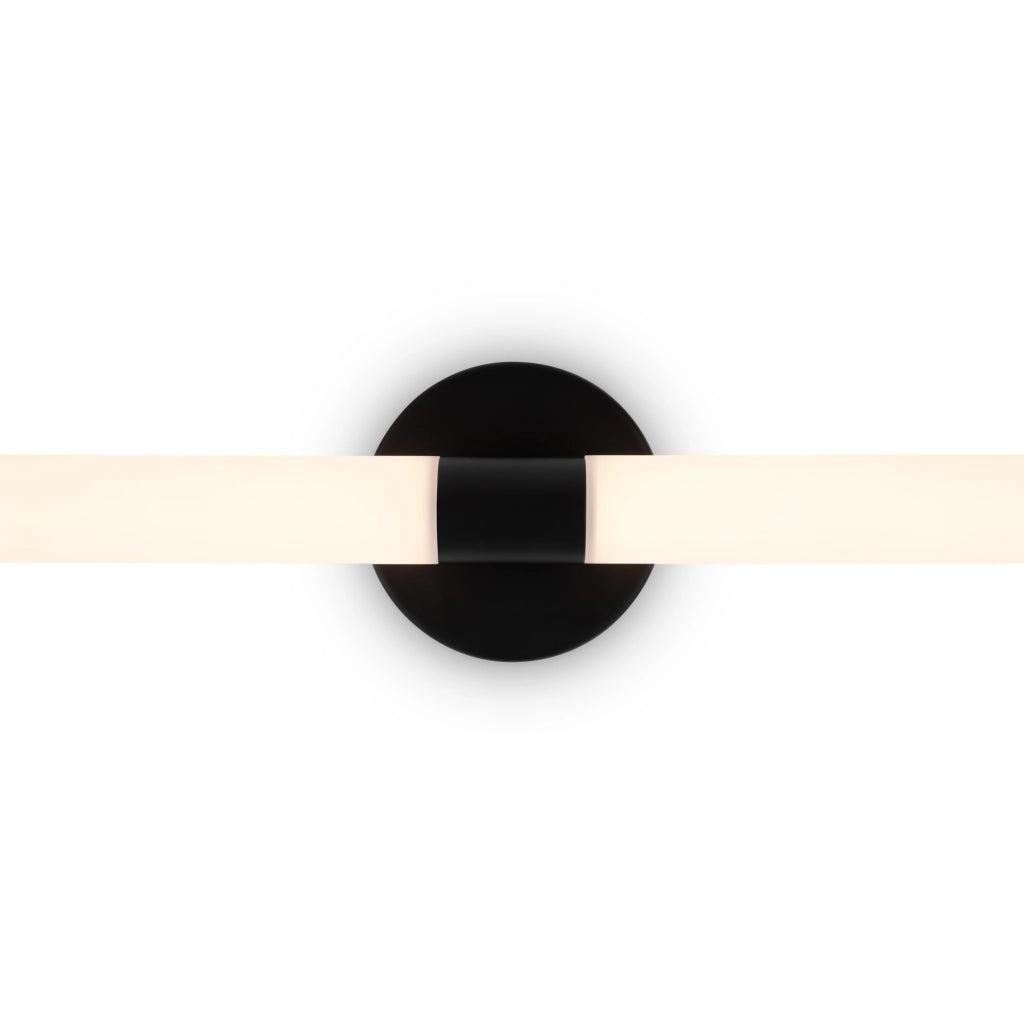 Maytoni applique moderna Axis 1 luce LED integrato nero alluminio