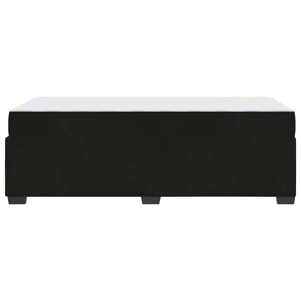 Struttura del letto con materasso Nero 100 x 200 cm Tessuto 3399274