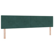 Testiera | Testata LED con strisce LED Verde 200 cm Velluto