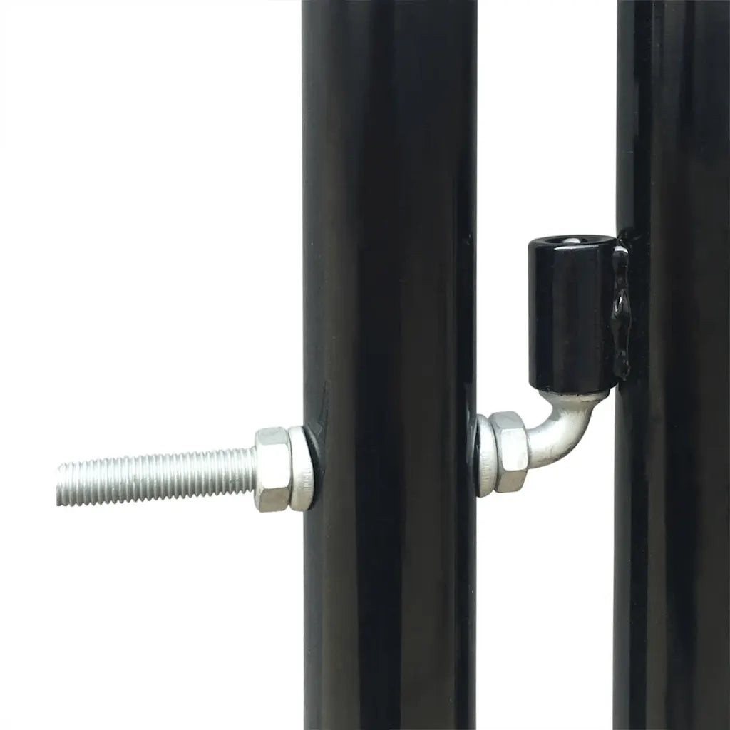 Cancello per Recinzione a una Porta Nero 100x150 cm CFW5286165