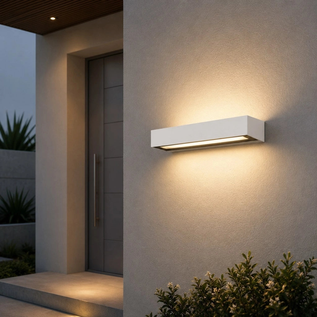 DORO - 28 LED, Lampada a Muro per Esterni, Faro Barcelona Colore: Bianco