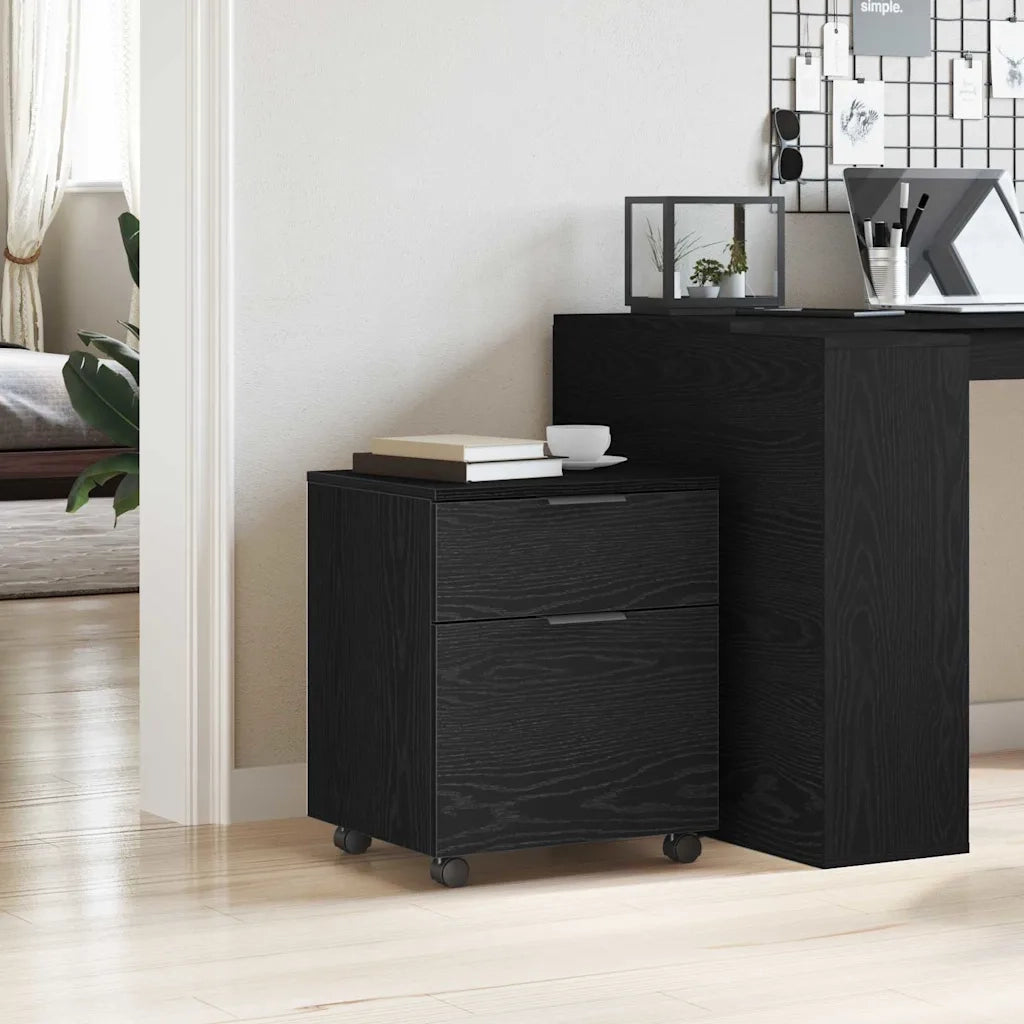Armadio per File Rovere Nero 45 x 38 x 54 cm Legno multistrato CFW1866905