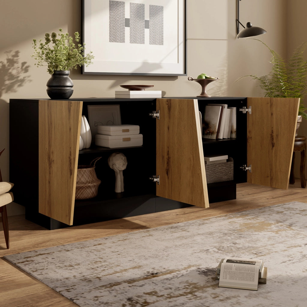 Sideboard moderno 160 cm con ampio spazio