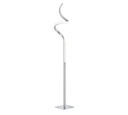 Piantana LED, metallo, nichel opaco, 20,5x145x20,5 cm, Course