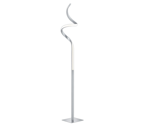 Piantana LED, metallo, nichel opaco, 20,5x145x20,5 cm, Course