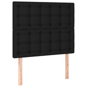 Testiera | Testata Nera 90x5x118/128 cm Tessuto