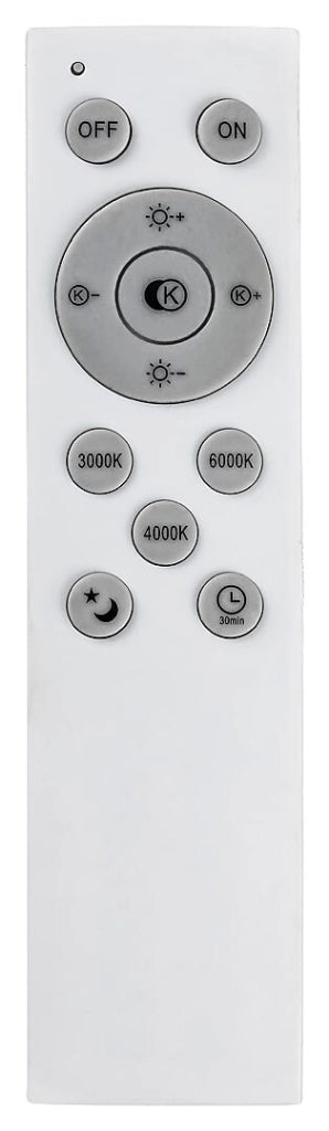 Plafoniera LED Tesia 60cm 60W con telecomando argento
